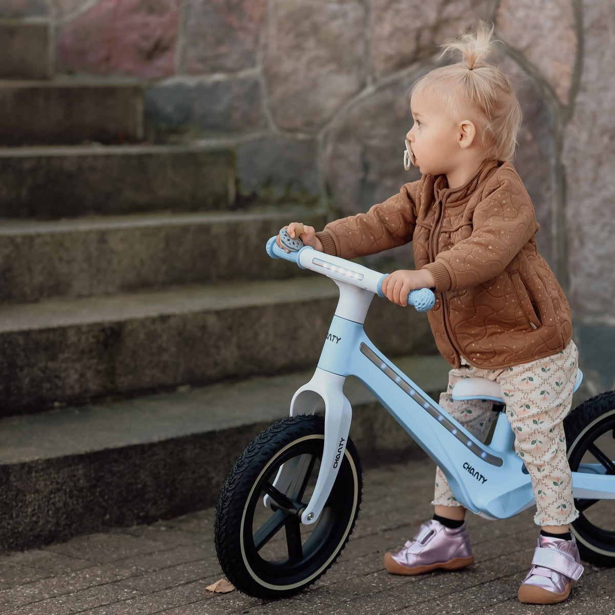 Chanty Go Blue Balance Bike | With Integrated Light