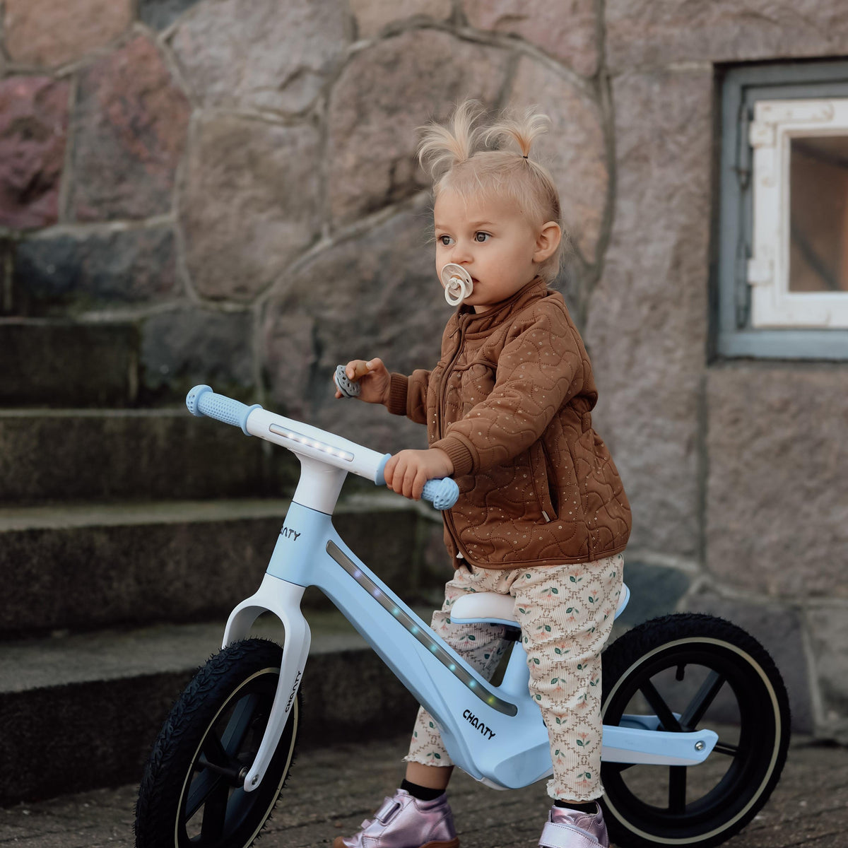 Chanty Go Blue Balance Bike | With Integrated Light