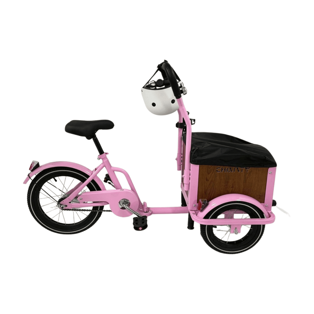 Chanty Cargo Kid – Pink inkl. hjelm, flaskeholder, håndtag i 2 farver og ringklokke - BørnecyklerneChantyBørnecyklernePink: BLC16 - LYRChanty Cargo Kid – Pink inkl. hjelm, flaskeholder, håndtag i 2 farver og ringklokke