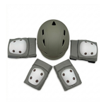 CHANTY Children's Helmet + Protection Set – Sand Beige