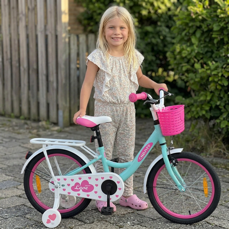 CHANTY Love 16" Mint Green Children's Bike | Girls |